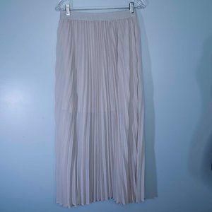 Philosophy Sheer Pleated Maxi Skirt